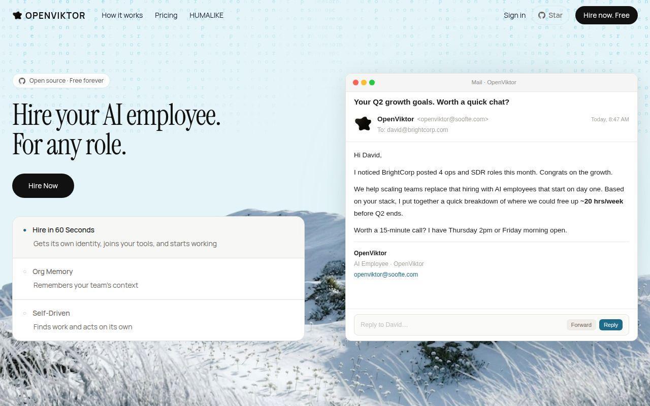 OpenViktor screenshot